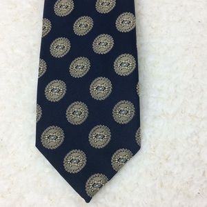 Men’s Prince consort golden clasp tie Navy